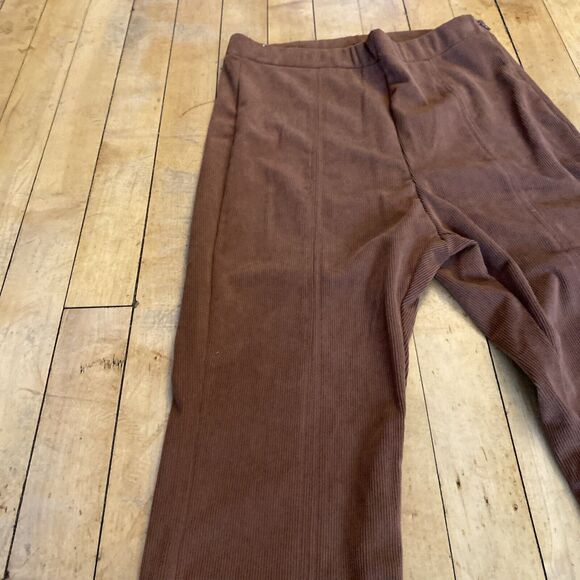 Kirious Corduroy Pants Women’s Size Small Stretch Skinny Slit Bottom Side Zip - Picture 8 of 15